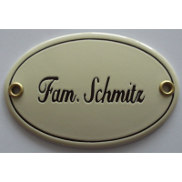 Naambord 10,5 x 7 cm